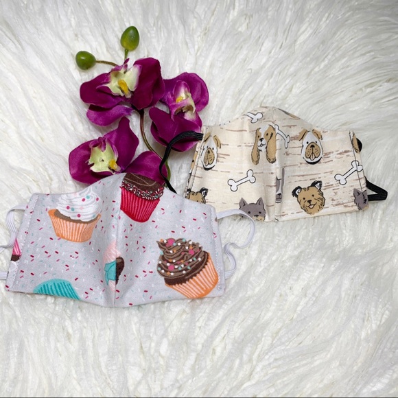 2/$15 Kids Handmade Face Mask - Picture 2 of 3